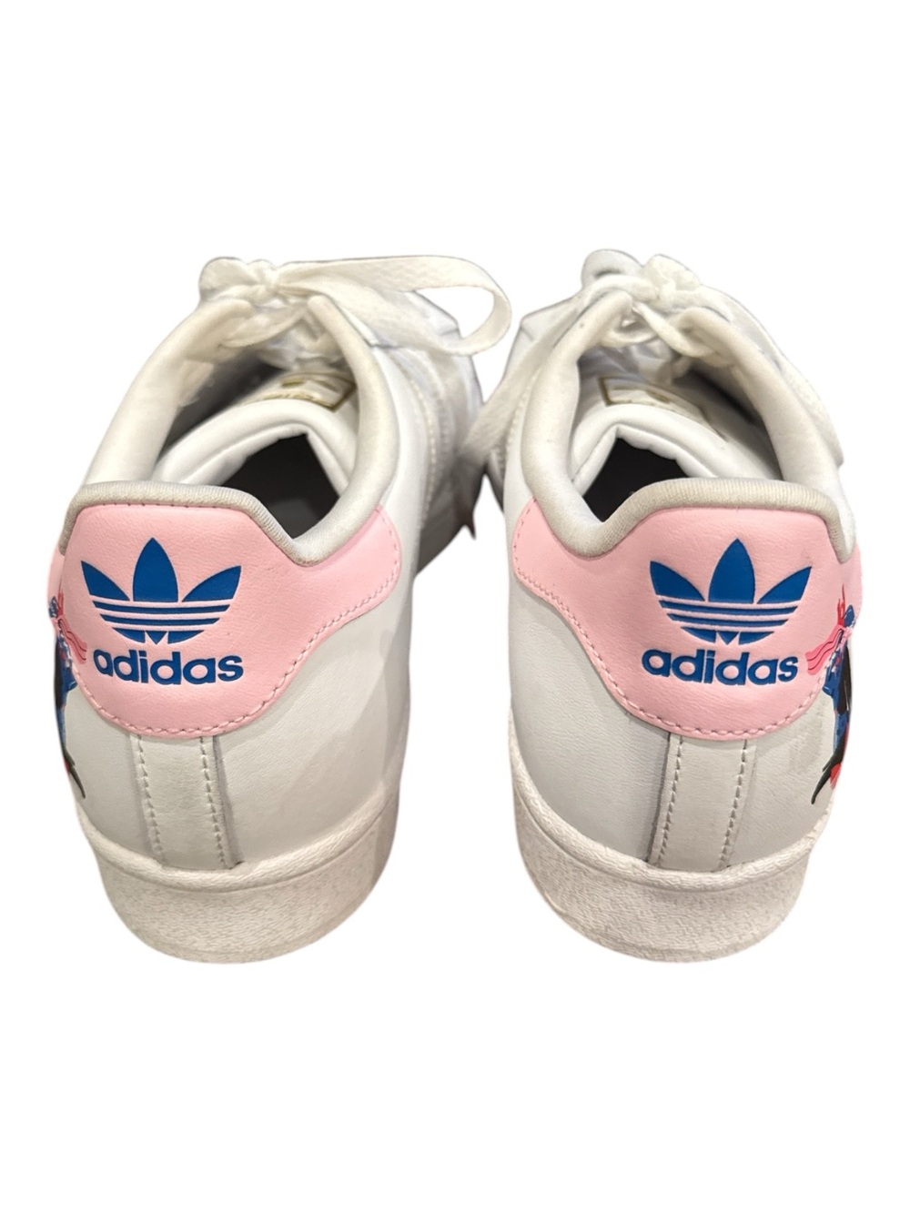 Adidas Superstar Egle Zvirblyte White Pink Art Sneakers NWOB Size 9 - Picture 5 of 14